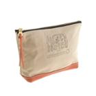 J.Crew Suolo&trade; canvas and leather pouch