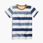J.Crew Boys' faded striped pocket slub T-shirt