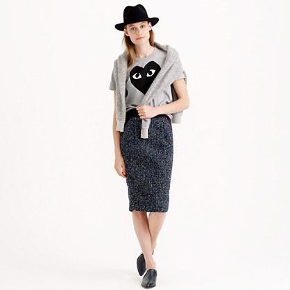 J.Crew Midnight tweed pencil skirt