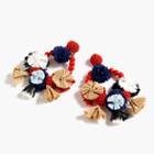 J.Crew Raffia flower earrings