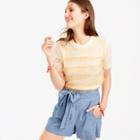 J.Crew Tippi short-sleeve sweater with tulle