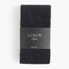J.Crew Ribbed tights in heather charcoal