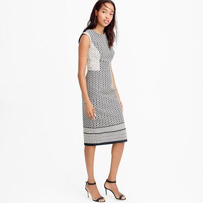 J.Crew Tall paneled geometric dress