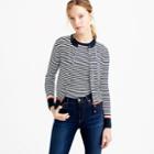 J.Crew Cotton Jackie cardigan with neon tipping