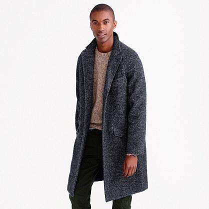 J.Crew Unconstructed Italian herringbone topcoat