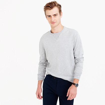 J.Crew Garment-dyed crewneck sweatshirt in paint splatter
