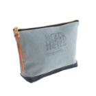 J.Crew Suolo &trade; canvas and suede pouch