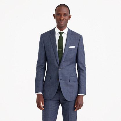 J.Crew Ludlow suit jacket in glen plaid American wool