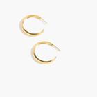 J.Crew Demi-fine 14k gold-plated hoop earrings