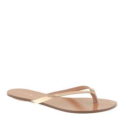 J.Crew Rio metallic sandals