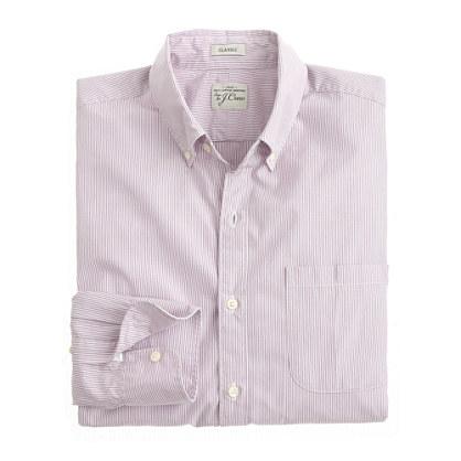 J.Crew Tall Secret Wash shirt in fine stripe