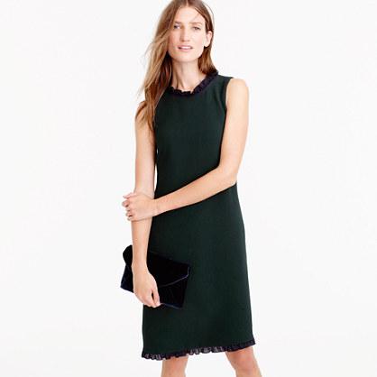 J.Crew Ruffle-trim shift dress