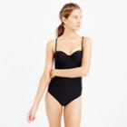 J.Crew D-cup scalloped underwire one-piece swimsuit