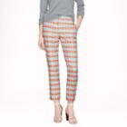 J.Crew Collection cropped pant in diamond stripe jacquard