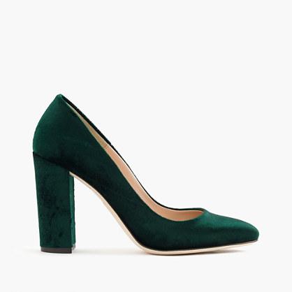 J.Crew Lena pumps in velvet