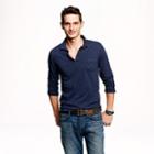 J.Crew Tall broken-in long-sleeve pocket polo shirt