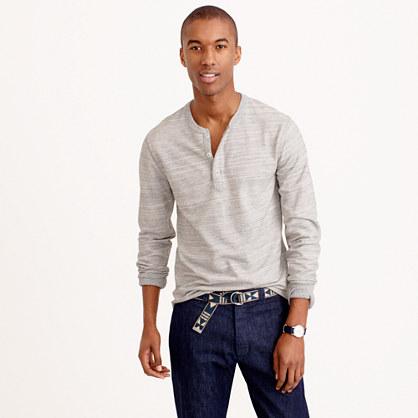 J.Crew Space-dyed french terry henley
