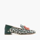 J.Crew Palm-print tassel loafers