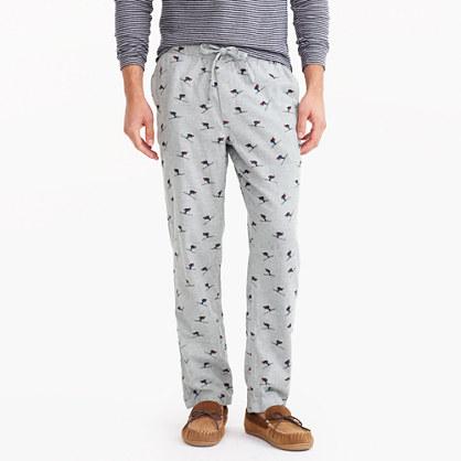 J.Crew Lounge pant in skier print