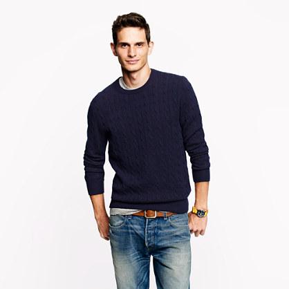 J.Crew Tall Italian cashmere cable sweater