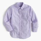 J.Crew Boys' Secret Wash shirt in violet gingham