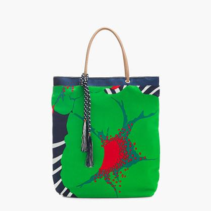 J.Crew Tote in mixed Ratti® prints