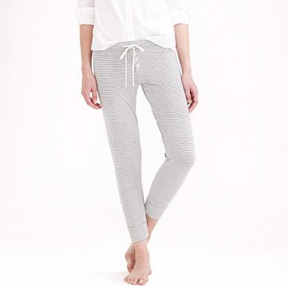 J.Crew Whisper jersey leggings in stripe