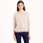 J.Crew Collection chiffon fringe sweater
