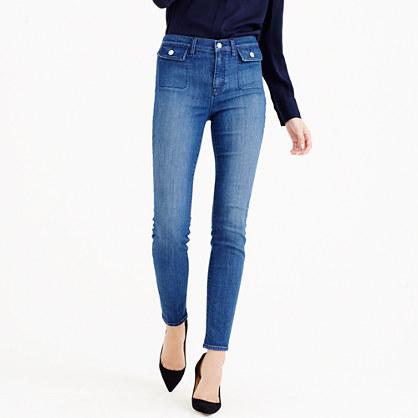 J.Crew Petite lookout high-rise jean with novelty patch pocket