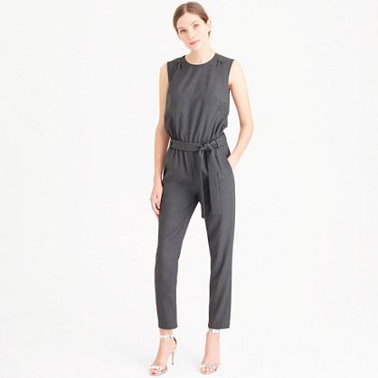 J.Crew Sleeveless jumpsuit in Super 120s wool