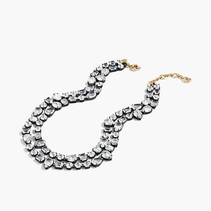 J.Crew Double-strand crystal necklace