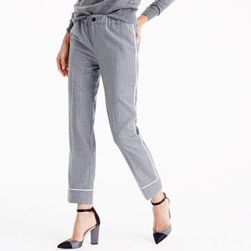 J.Crew Party pj pant in pinstripe
