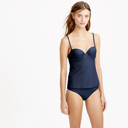 J.Crew DD-cup underwire tankini top