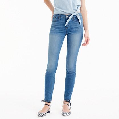 J.Crew Petite 8 toothpick jean in Stewartby wash