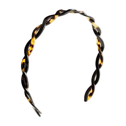 J.Crew Tortoise braided headband