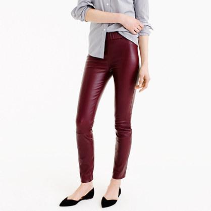 J.Crew Collection petite leather leggings