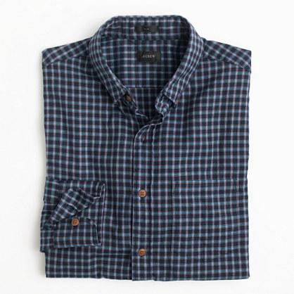 J.Crew Slim brushed twill shirt in blue plaid