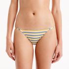 J.Crew Tieless string bikini bottom in sunshine stripe