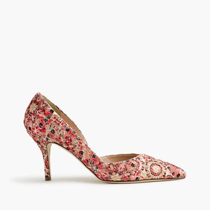 J.Crew Colette d'Orsay pumps in glitter mosaic