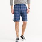 J.Crew 10.5 club short in checkered linen