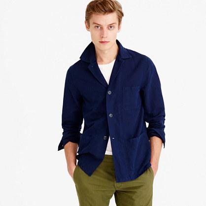 J.Crew Wallace & Barnes garment-dyed cotton-linen shirt-jacket
