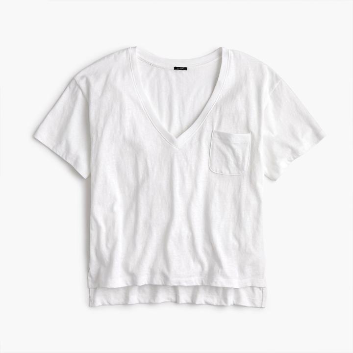 J.Crew Slub cotton V-neck T-shirt