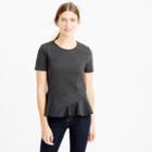 J.Crew Structured flutter-hem T-shirt