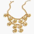 J.Crew Gold flower statement necklace