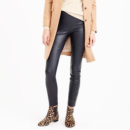 J.Crew Collection petite new leather leggings