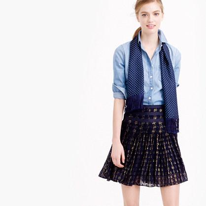 J.Crew Mini skirt with grosgrain ribbon