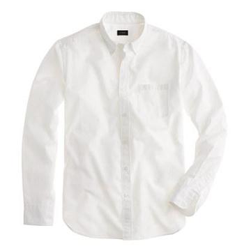 J.Crew Slim Secret Wash shirt in white
