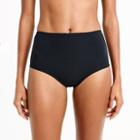 J.Crew High-waisted bikini bottom in piqu&eacute; nylon