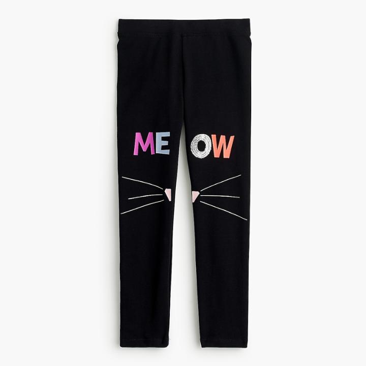 J.Crew Girls' everyday leggings in cat fancy