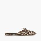 J.Crew Piped loafer mules in calf hair